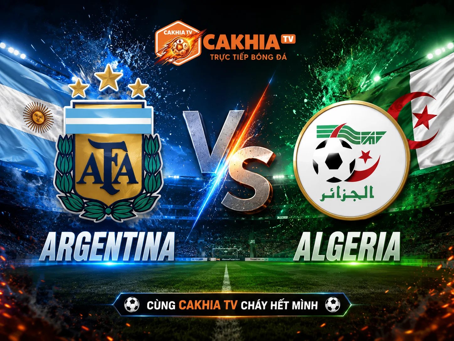 Soi Kèo Bóng Đá Argentina vs Algeria, 08h00 Ngày 17/6/2026